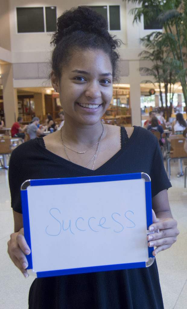 "A lot of people come here looking for success to fulfill their dreams and to get jobs and become successful." Lexi Belmontes, freshman