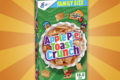 Illustration of cereal box reading "Apple Pie Toast Crunch"