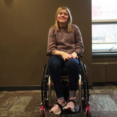 Freshman family and child life major Anna Good poses for a photo Dec. 6, 2023 at Noyer Complex. Mya Cataline, Ball Bearings